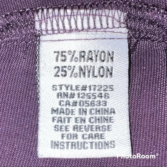 🇺🇸SOLD🇺🇸 Habitat Mandarin Velvet Shirt Top XL Purple - Picture 6 of 9